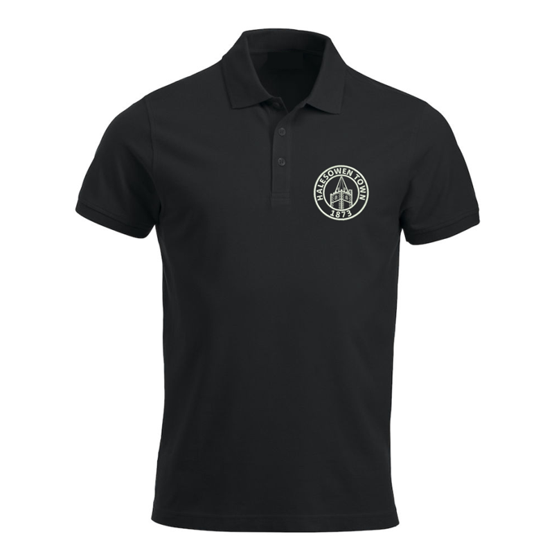 Polycotton Poloshirt embroidered logo left breast.
