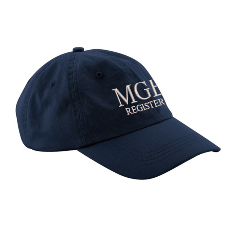 100% Chino cotton cap, embroidered logo to front