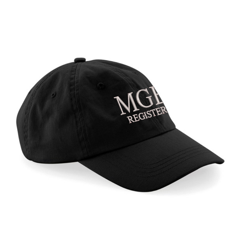 100% Chino cotton cap, embroidered logo to front