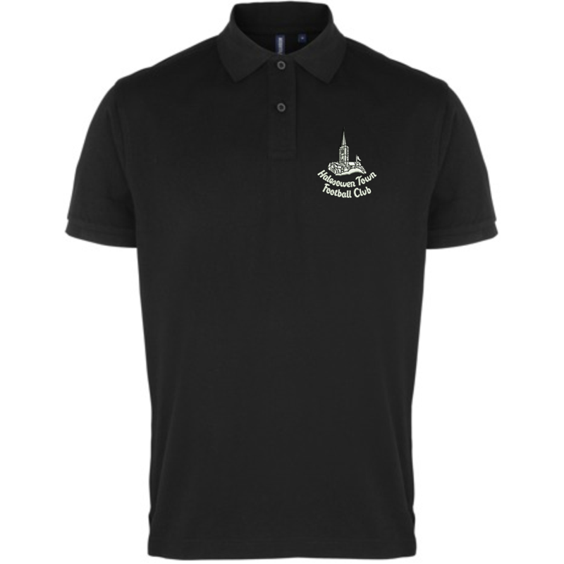 Premium quality poloshrt embroidered HTFC Church logo.