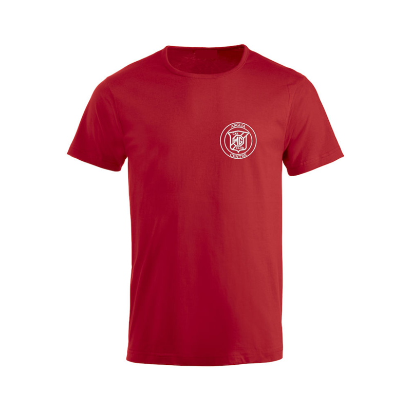Cotton T Shirt with embroidered logo left breast