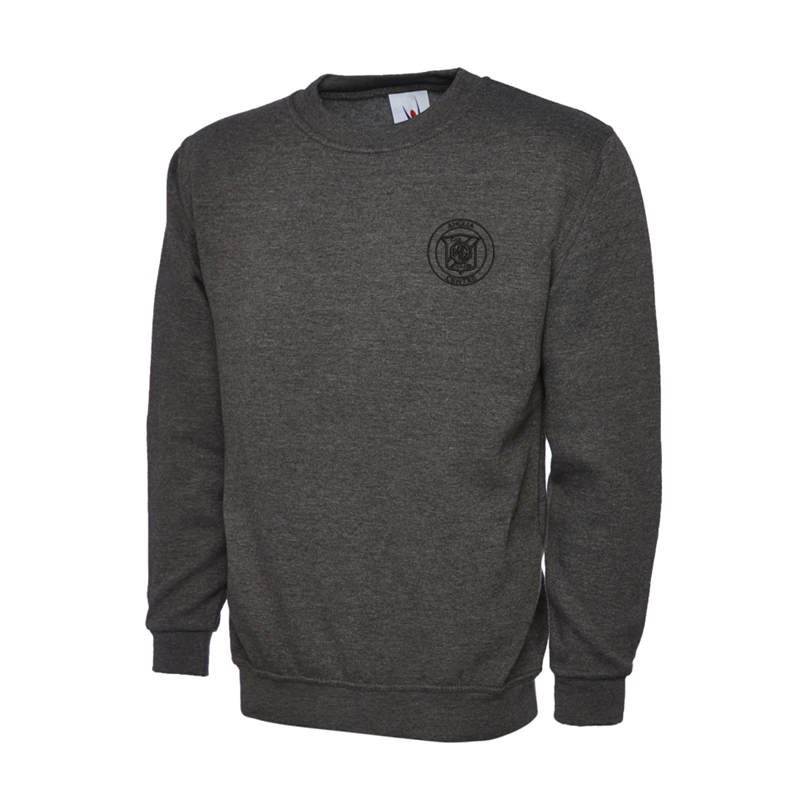 Polycotton Sweatshirt embroidered logo left breast.