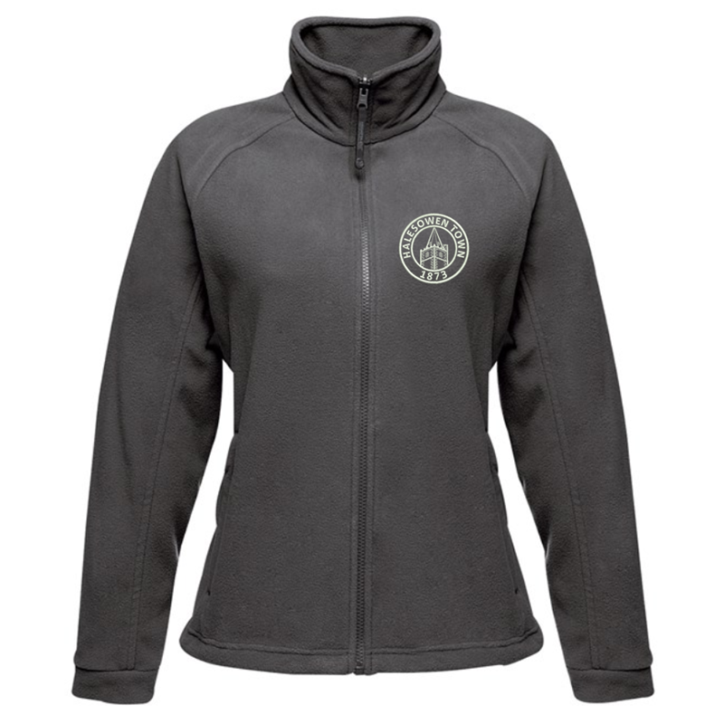 Full Zip Ladies Fleece Jacket embroideSeal Grey with club logo