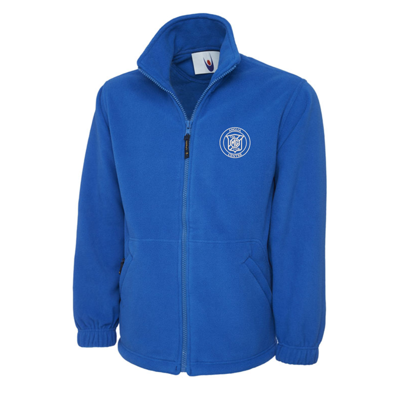 Full Zip Fleece Jacket embroideRoyal with club logo