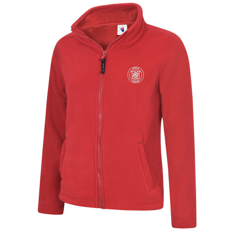 Full Zip Ladies Fleece Jacket embroidered with club logo
