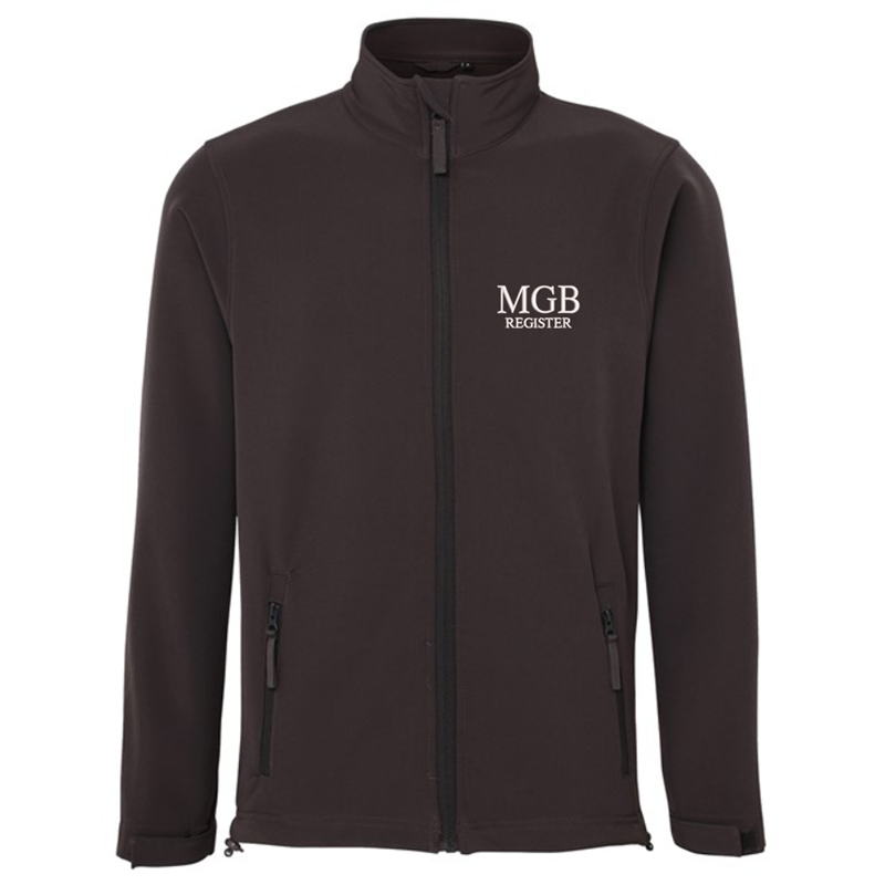 3 Layer Waterproof fleece lined soft shell jacket, with logo embroidered to front.