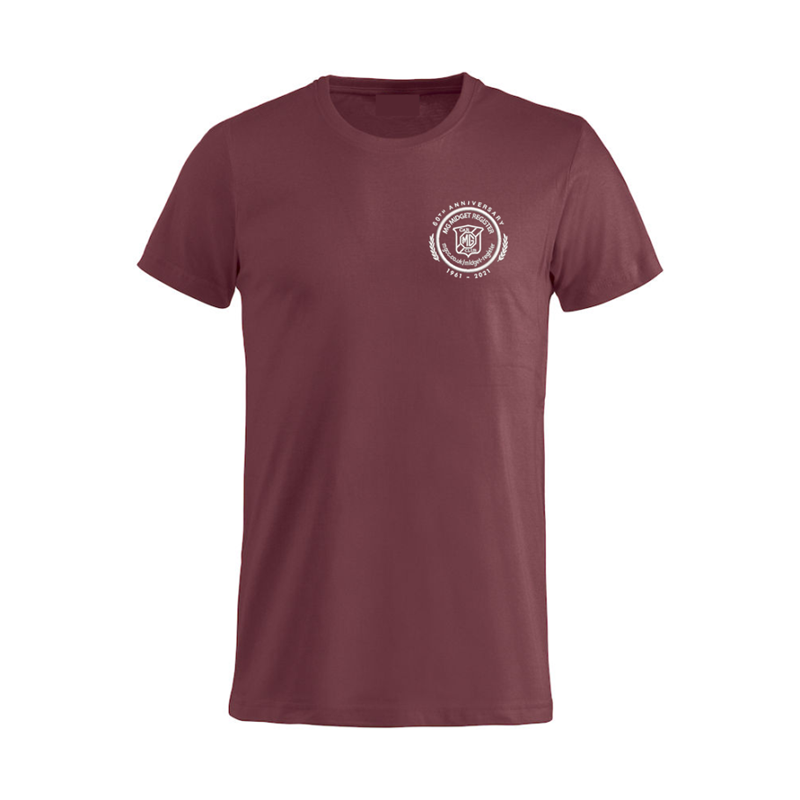 Cotton T Shirt with embroidered logo left breast