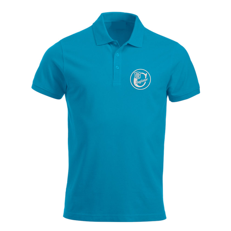 Polycotton Poloshirt embroidered logo left breast.