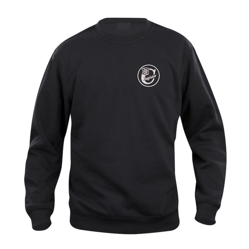 Polycotton Sweatshirt embroidered logo left breast.