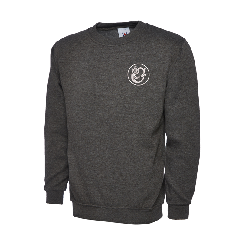 Polycotton Sweatshirt embroidered logo left breast.