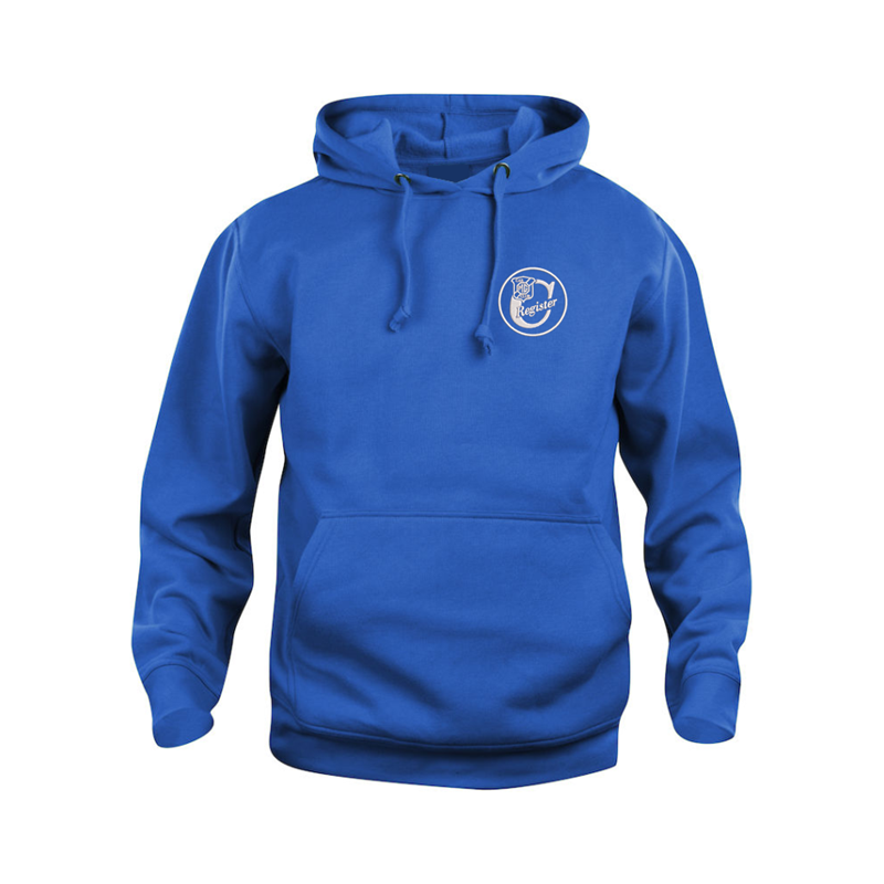 Super soft luxurious feel 60/40 Polyester Cotton mix Hooded Sweatshirt.