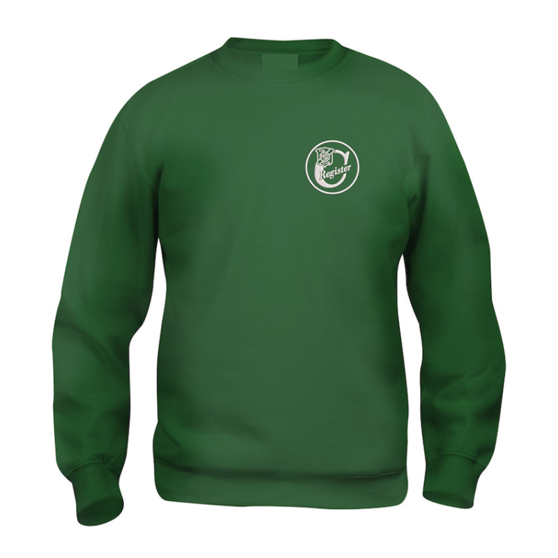 Polycotton Sweatshirt embroidered logo left breast.