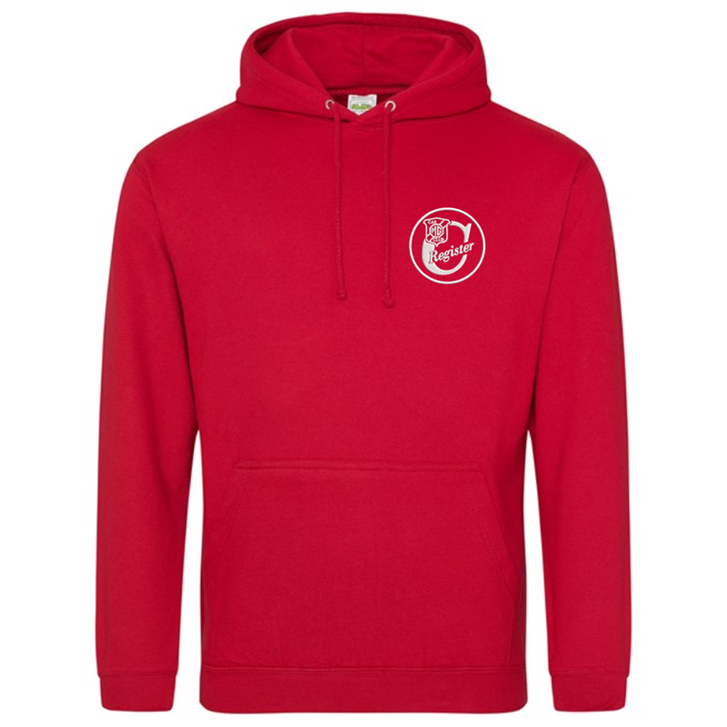 Super soft luxurious feel 60/40 Polyester Cotton mix Hooded Sweatshirt.