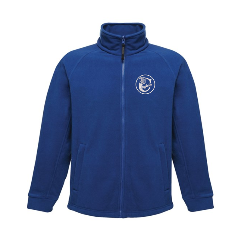 Full Zip Fleece Jacket embroideRoyal with club logo