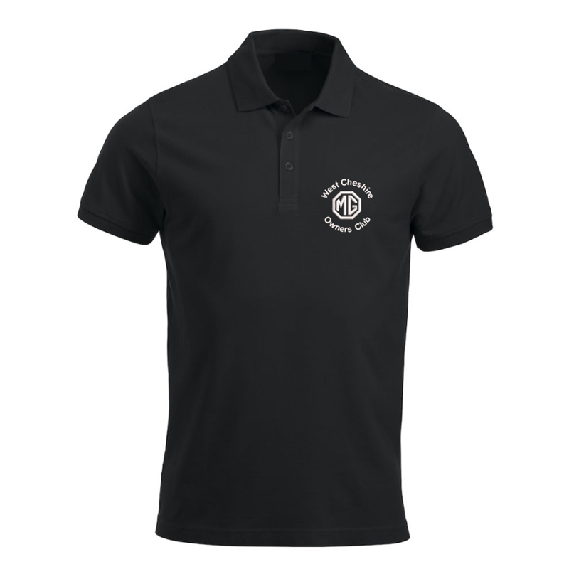 Polycotton Poloshirt embroidered logo left breast.