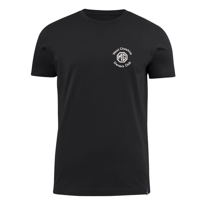 Cotton T Shirt with embroidered logo left breast