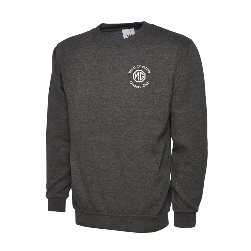 Polycotton Sweatshirt embroidered logo left breast.