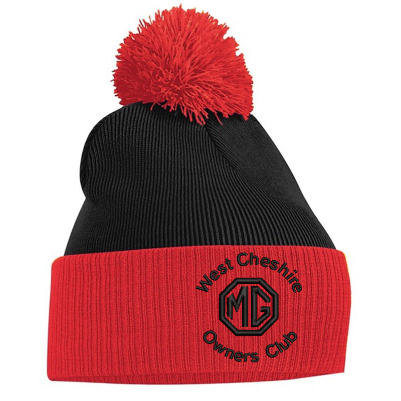Double layer knitted contrast PomPom - With Club logo