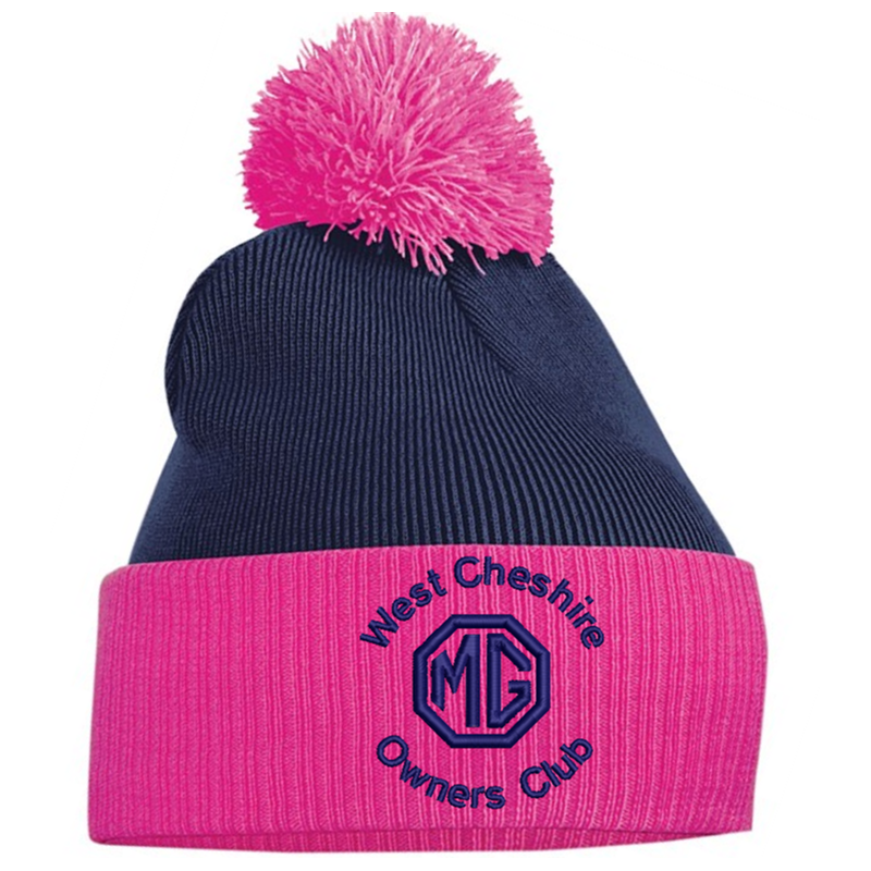 Double layer knitted contrast PomPom - With Club logo