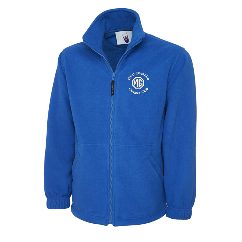 Full Zip Fleece Jacket embroideRoyal with club logo