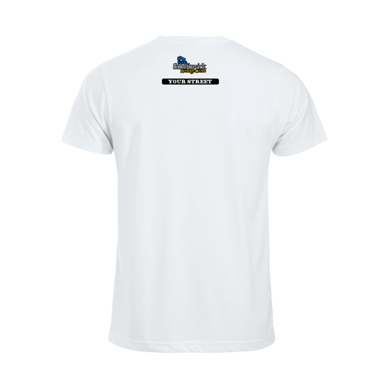 Cotton Unisex T Shirt,customised with your choice of street name (enter at checkout)