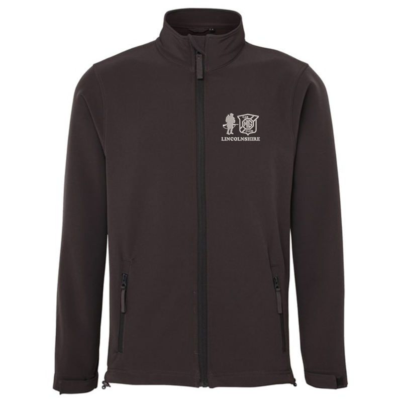 Full zip Soft Shell jacket, with embroidered logo