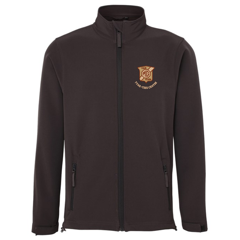 3 Layer Waterproof fleece lined soft shell jacket, with logo embroidered to front.