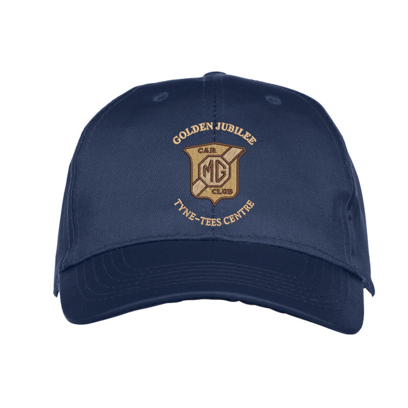 Baseball cap with embroidered logo