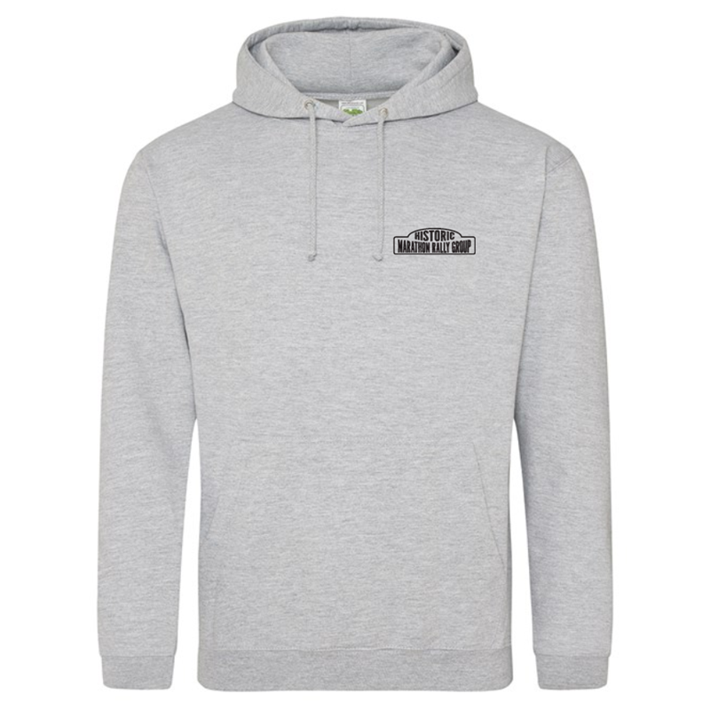 Classic Hooded Sweatshirt, unisex fit, embroidered with logo to left breast.