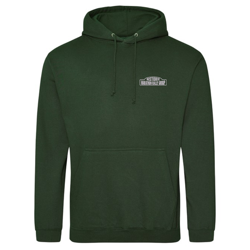 Classic Hooded Sweatshirt, unisex fit, embroidered with logo to left breast.