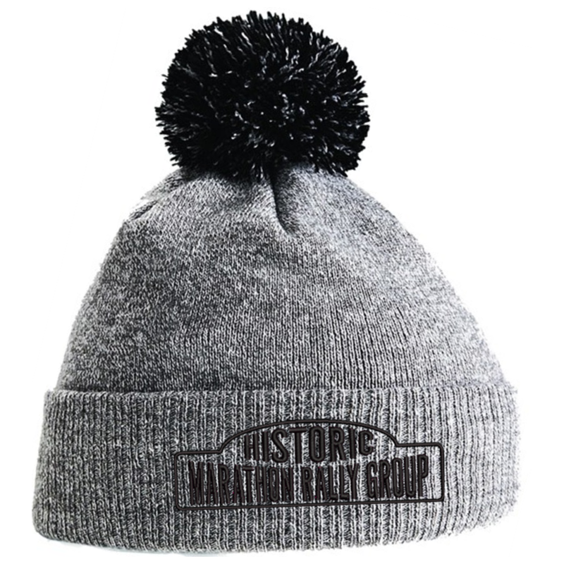Classic Pom Pom Beanie hat, with logo embroidered to front.