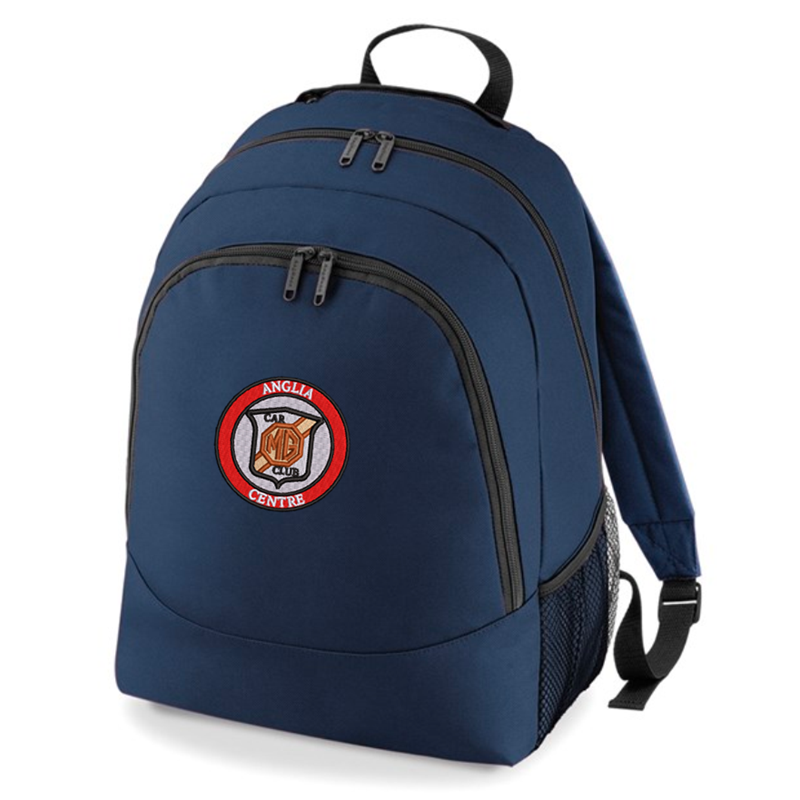 600D Polyester universal backpack with MGF logo, add your region name at checkout.