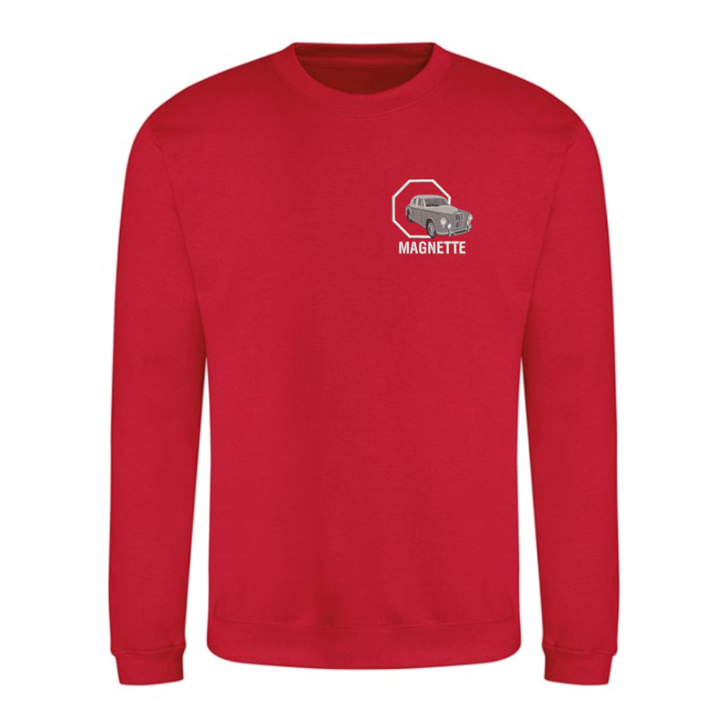 Polycotton Sweatshirt embroidered logo left breast. Select the logo colour of your choice at checkout!