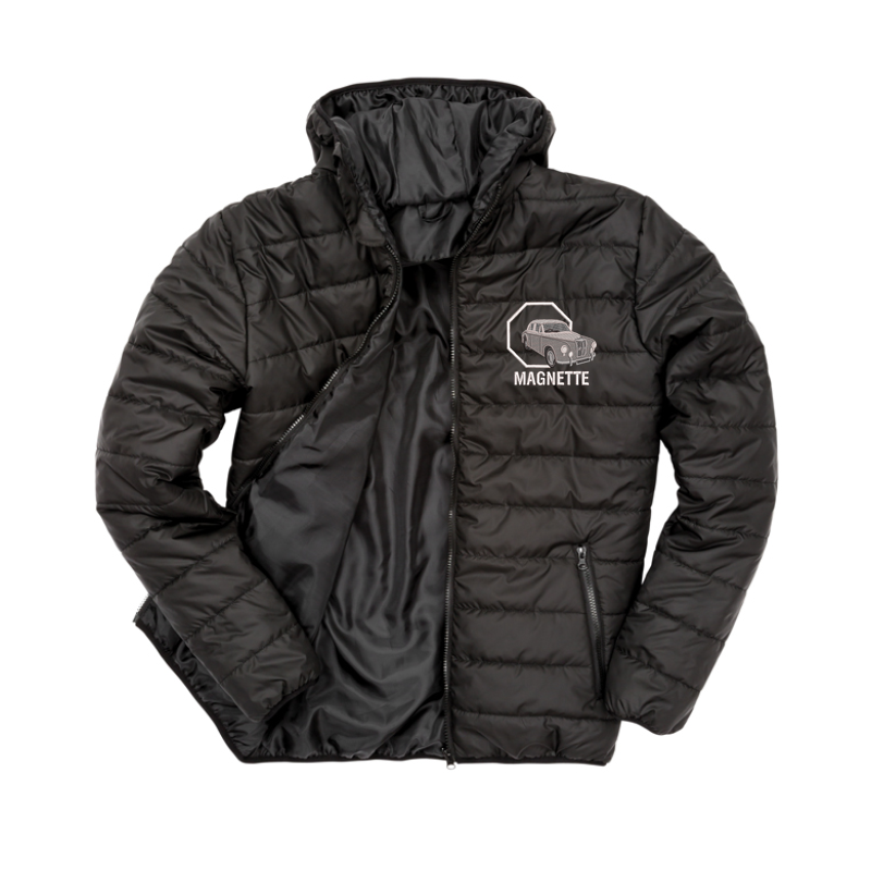 Padded Sports Jacket with club logo - Showerproof, windproof, super soft, lightweight and warm  Ready to brand with hinged locker patch in neck for self-branding Select the logo colour of your choice at checkout!