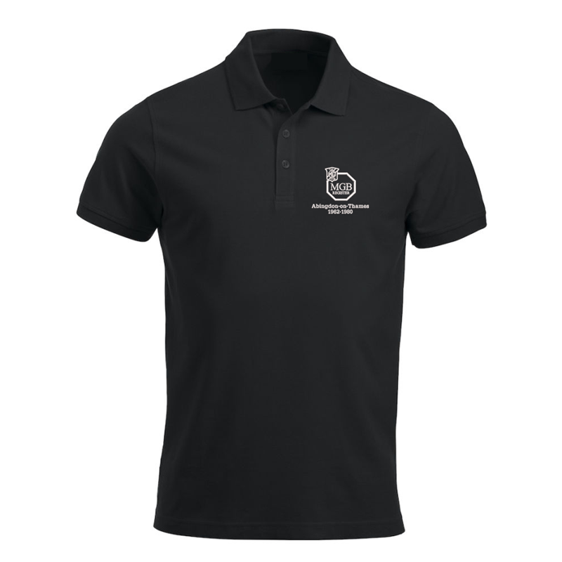 Polycotton poloshirt with Abingdon logo to left breast