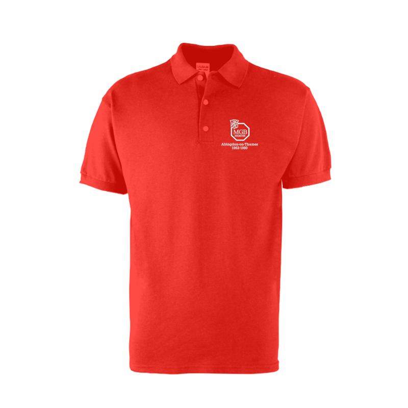 Polycotton poloshirt with Abingdon logo to left breast