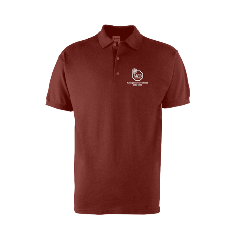 Polycotton poloshirt with Abingdon logo to left breast