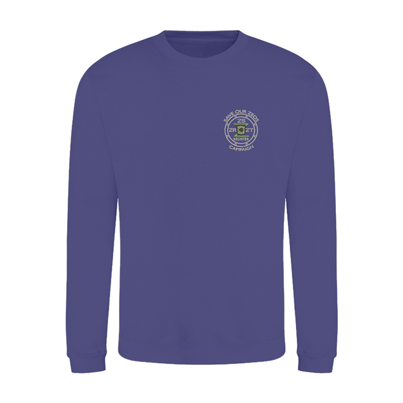 Classic Polyester/Cotton crew neck sweatshirt with embroidered logo.