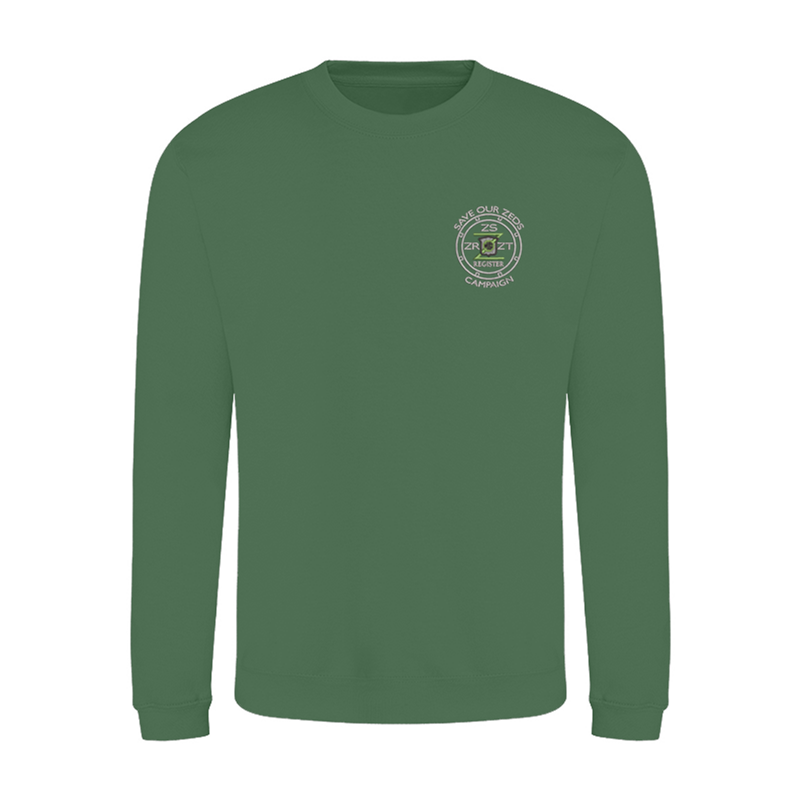 Classic Polyester/Cotton crew neck sweatshirt with embroidered logo.