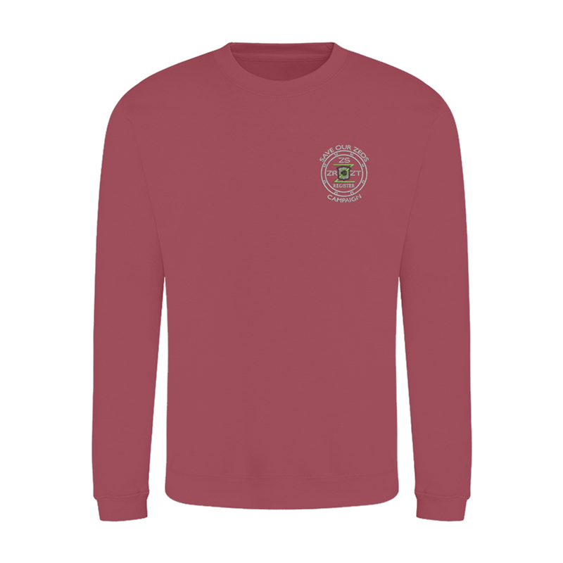 Classic Polyester/Cotton crew neck sweatshirt with embroidered logo.