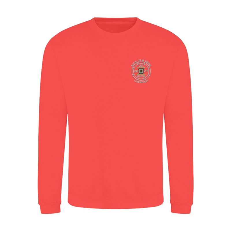 Classic Polyester/Cotton crew neck sweatshirt with embroidered logo.