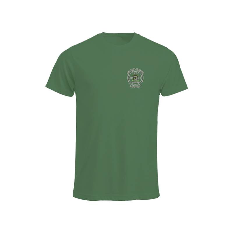 100% Cotton crew neck T Shirt with embroidered logo.