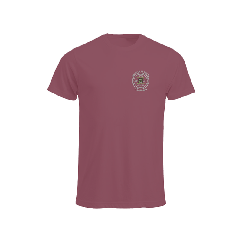 100% Cotton crew neck T Shirt with embroidered logo.