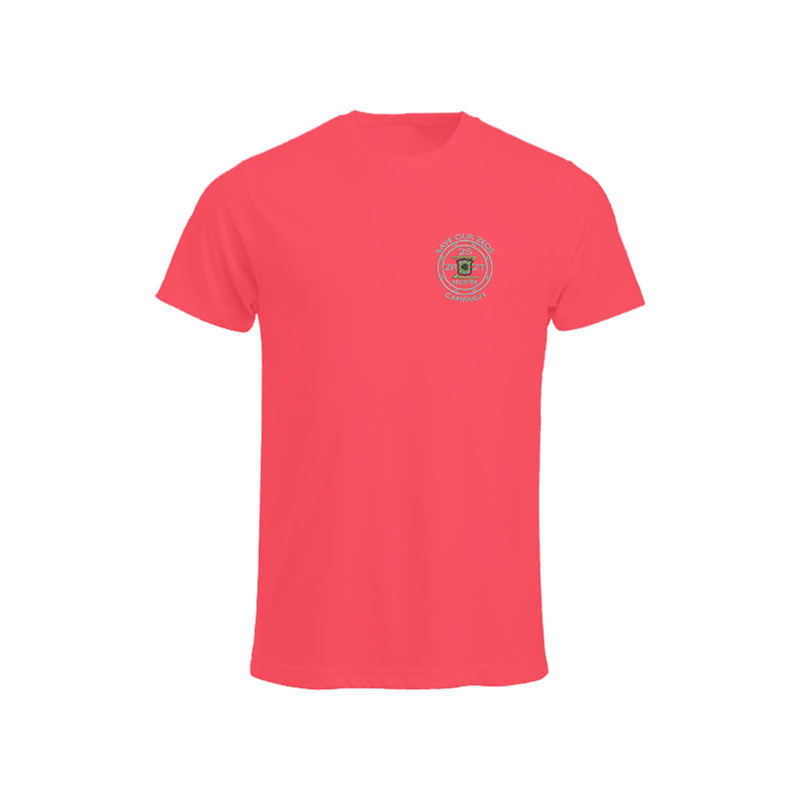 100% Cotton crew neck T Shirt with embroidered logo.