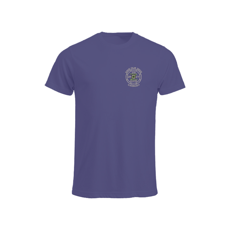 100% Cotton crew neck T Shirt with embroidered logo.