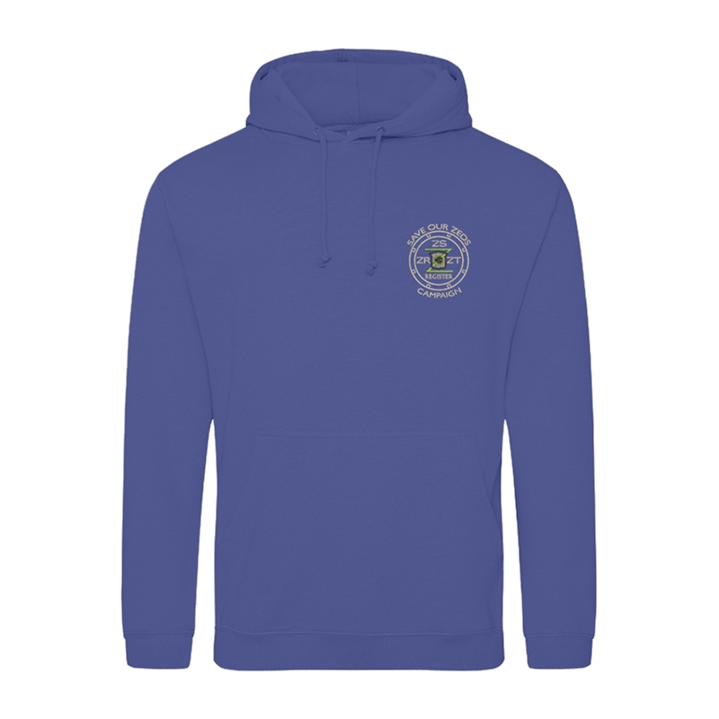 Classic Polyester/Cotton hooded sweatshirt with embroidered logo.