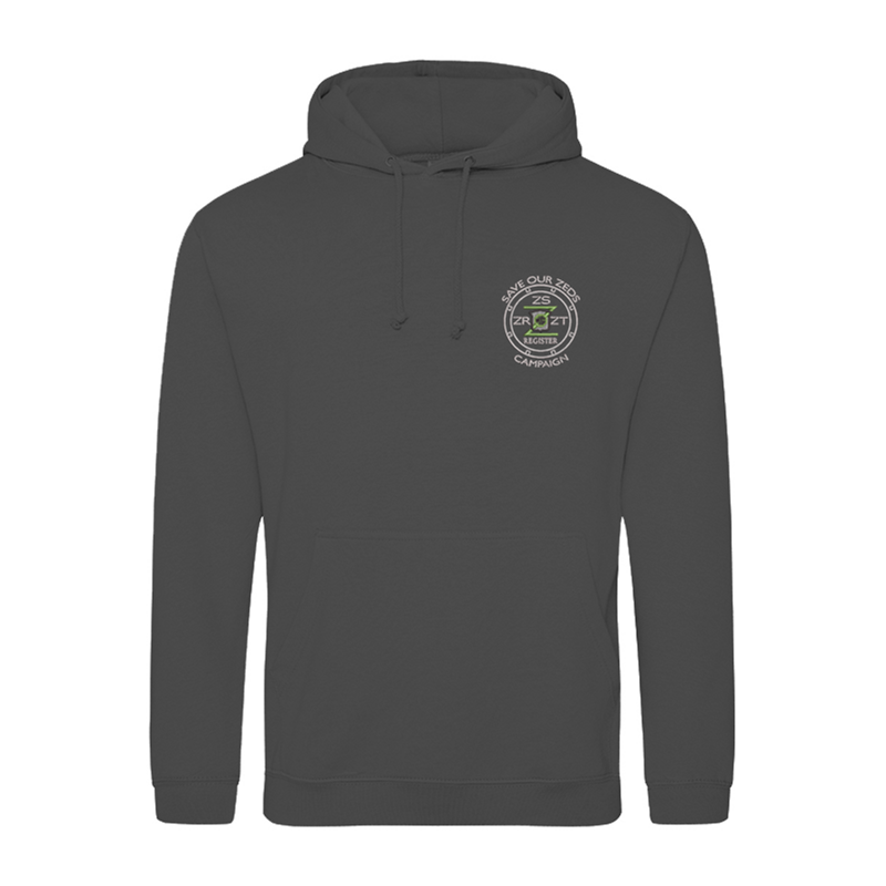 Classic Polyester/Cotton hooded sweatshirt with embroidered logo.