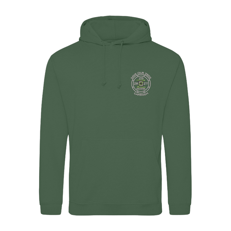 Classic Polyester/Cotton hooded sweatshirt with embroidered logo.