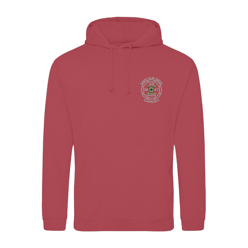 Classic Polyester/Cotton hooded sweatshirt with embroidered logo.