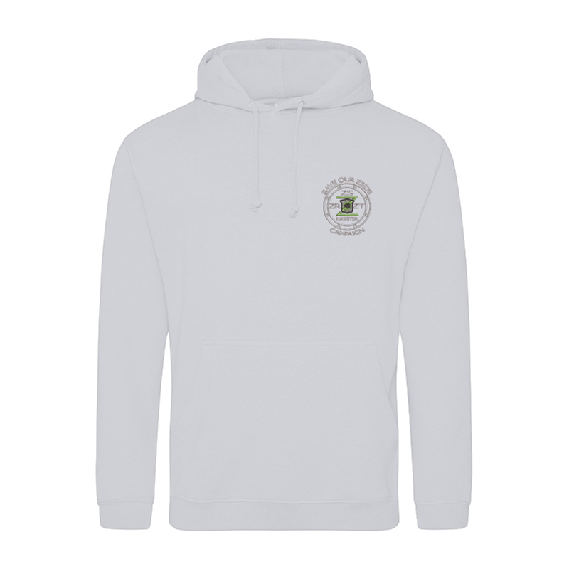Classic Polyester/Cotton hooded sweatshirt with embroidered logo.